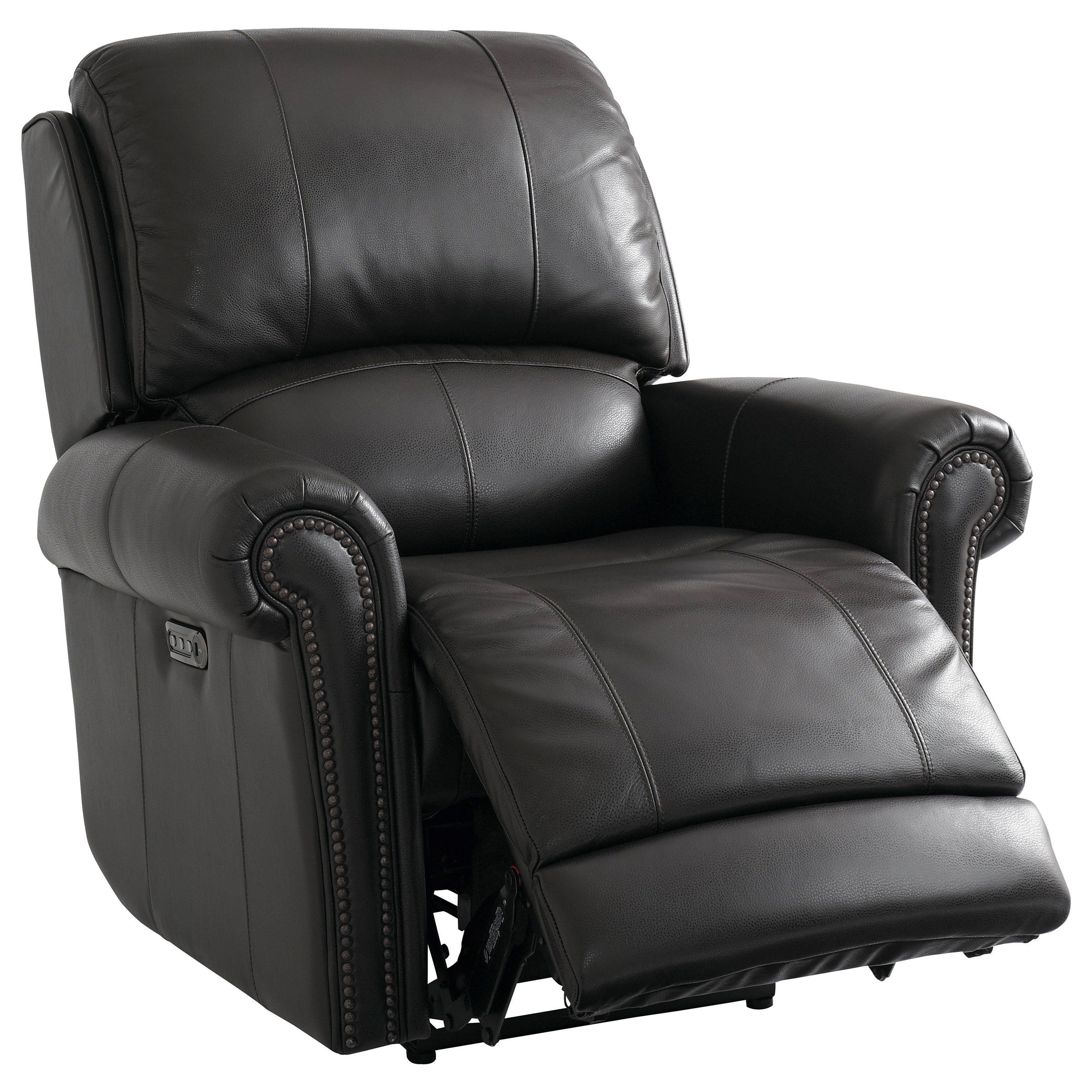 Bassett Club Level Olsen Traditional Power Lay Flat Recliner